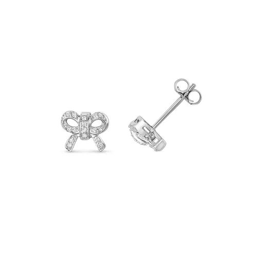 White Gold Diamond Earrings 0.10ct